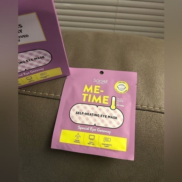 Soo’ae Sooae Me-Time Self-Heating Eye Face Mask Lavender 12pcs - Picture 2 of 6